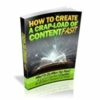 How To Create A Crap Load Of Content Fast