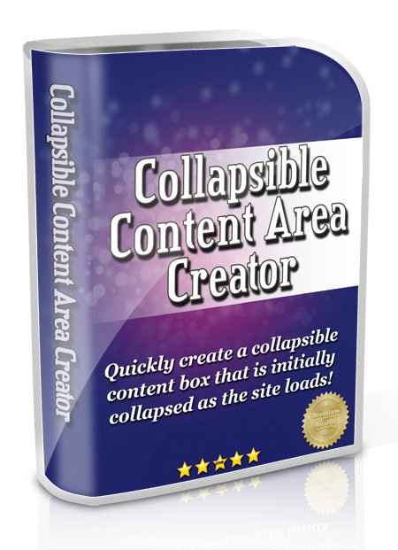 Collapsible Content Area Creator