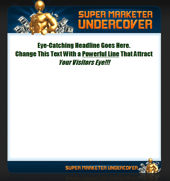 Super Marketer Undercover Template