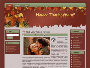 Thanksgiving WordPress Theme