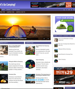 Camping Tips PLR Website