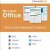 Microsoft Office 2019-Free Reference Card Bundle